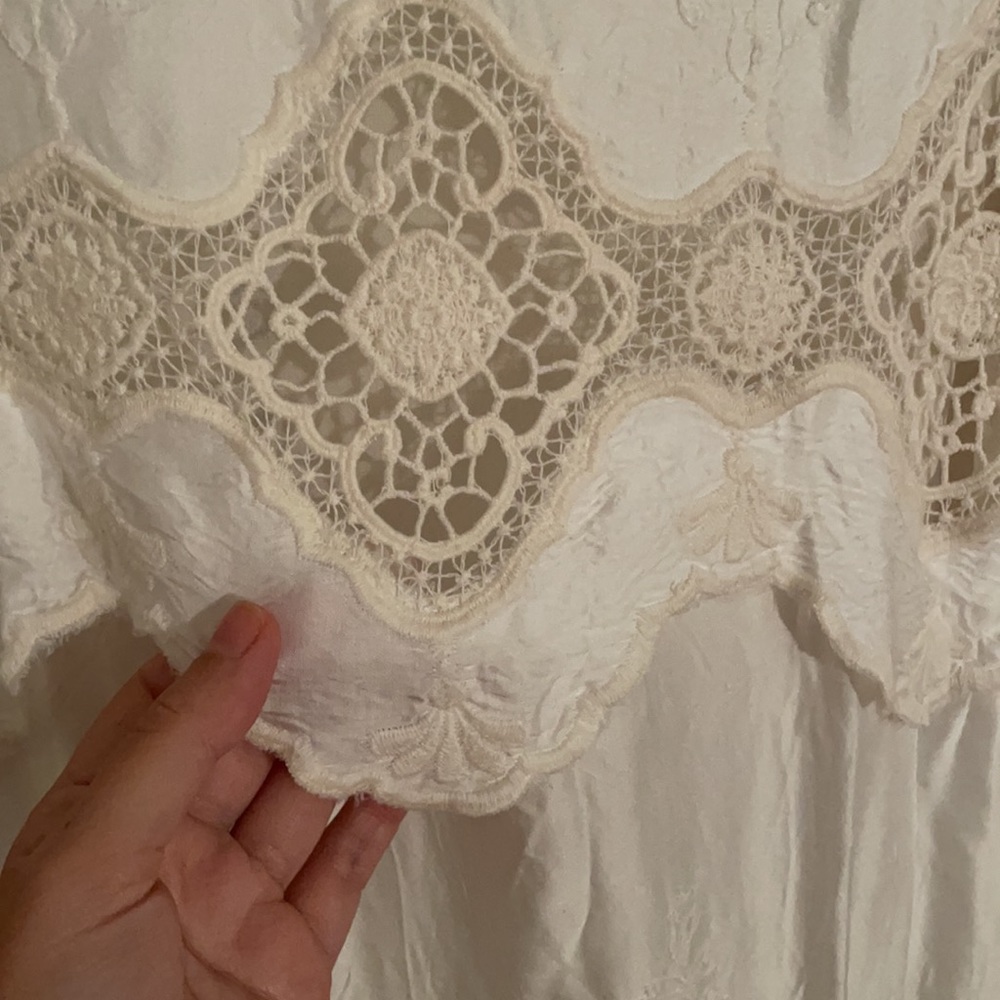 ❤️ Ulla Johnson embroidered silk dress ivory - Picture 5 of 8